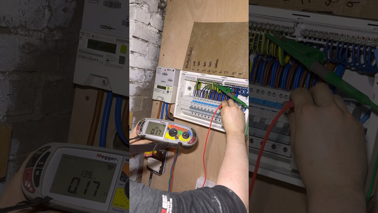 Testing a rewire with the Megger 1741+ 