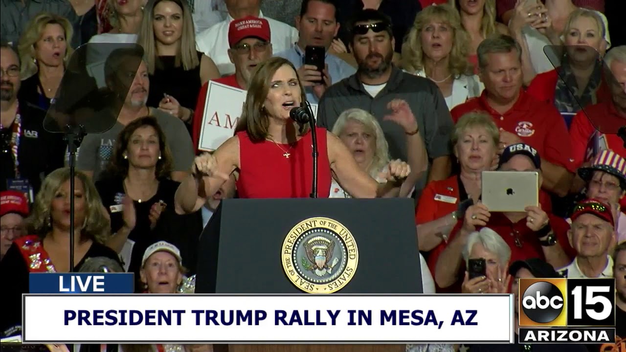 FULL RAW: Martha McSally's fiery speech at President Trump's Make America Great Again Rally in AZ