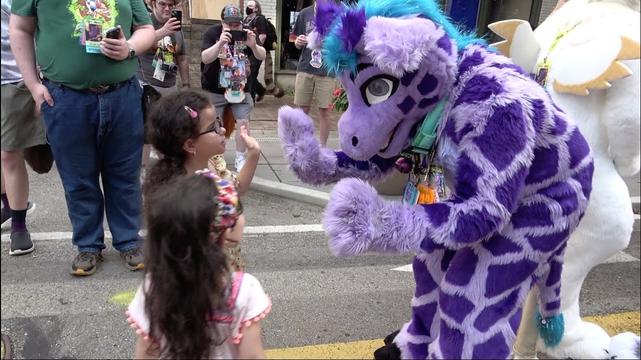Anthrocon 2023 - Fursuiters Interacting with Kids!