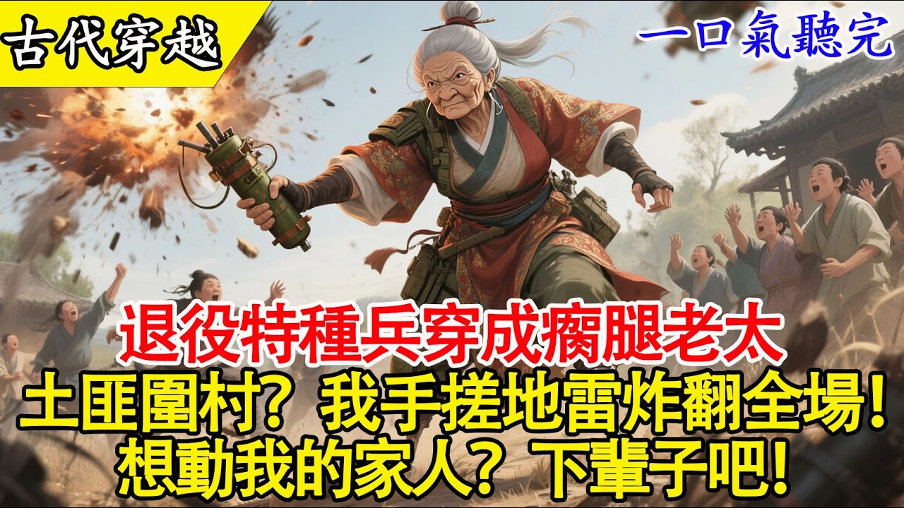 【一口氣聽完】特種兵穿成瘸腿老太，手搓地雷炸翻土匪窩！這波“夕陽紅”戰術太硬核！🔥👵#穿越 #爽文 #有聲書 #大女主 #逆襲 #原創