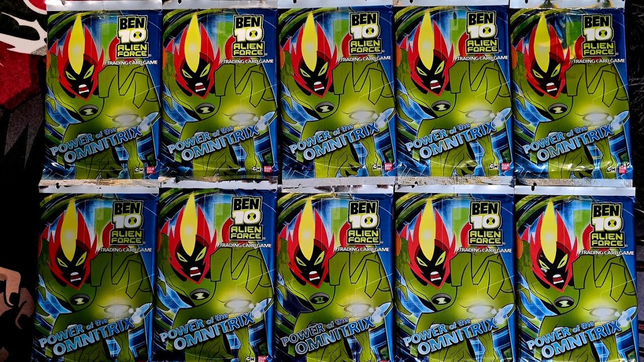 Ben 10 Alien Force TCG Power of the Omnitrix 2009 pack opening!
