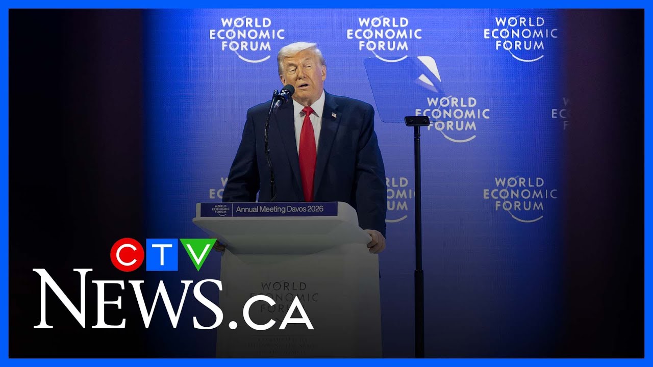 Trump says 'Canada should be grateful' during speech at World Economic Forum