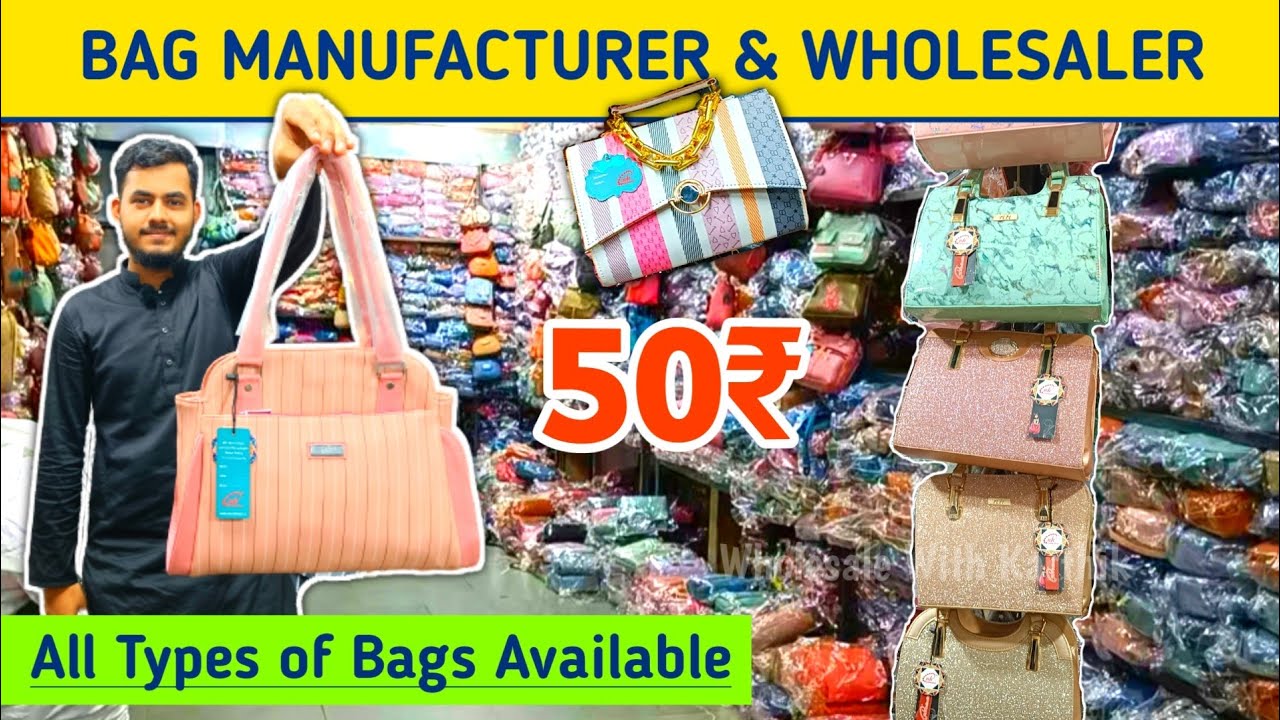 Ladies Purse Wholesale Market | Laptop Handbag | Bags Manufacturers in Mumbai | Madanpura Bags