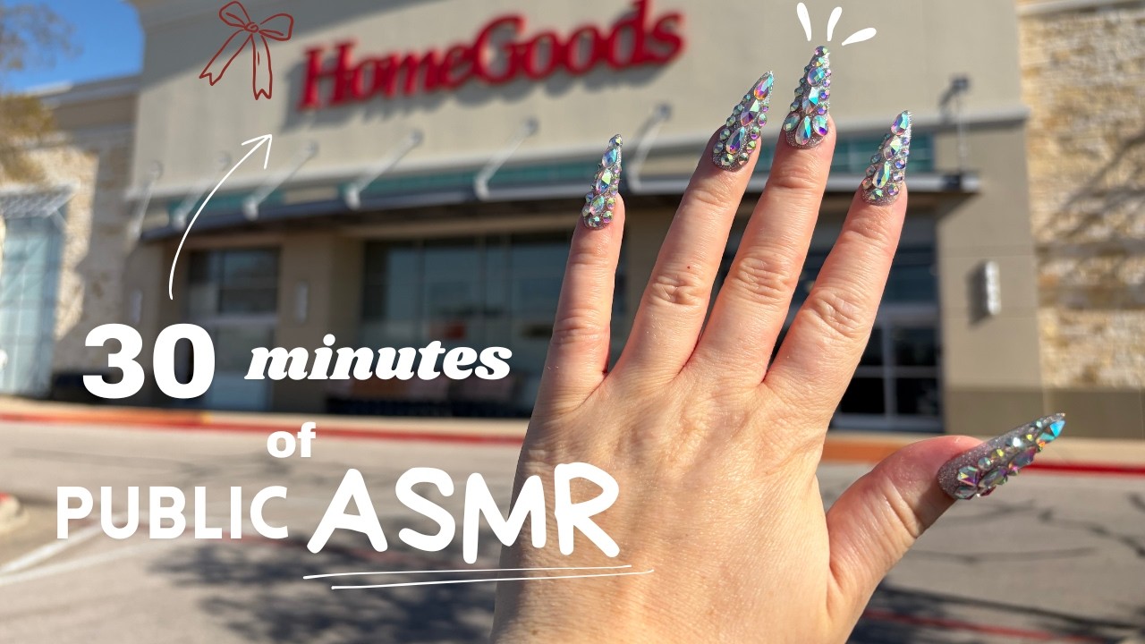 my first time doing ASMR in HomeGoods 🥹 & I loved it so much!!