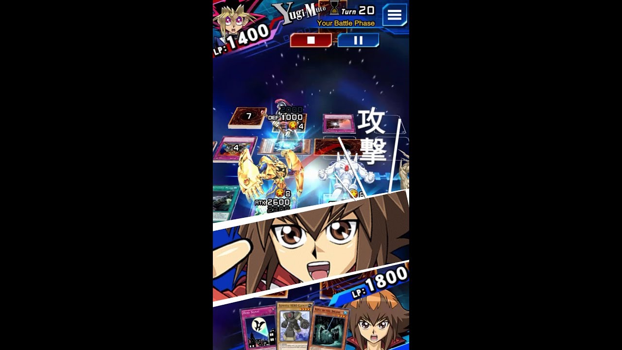 Yugioh Duel Links - Yugi Vs Jaden : Yugi, i'll show to you My Super Power Fusion Monsters!