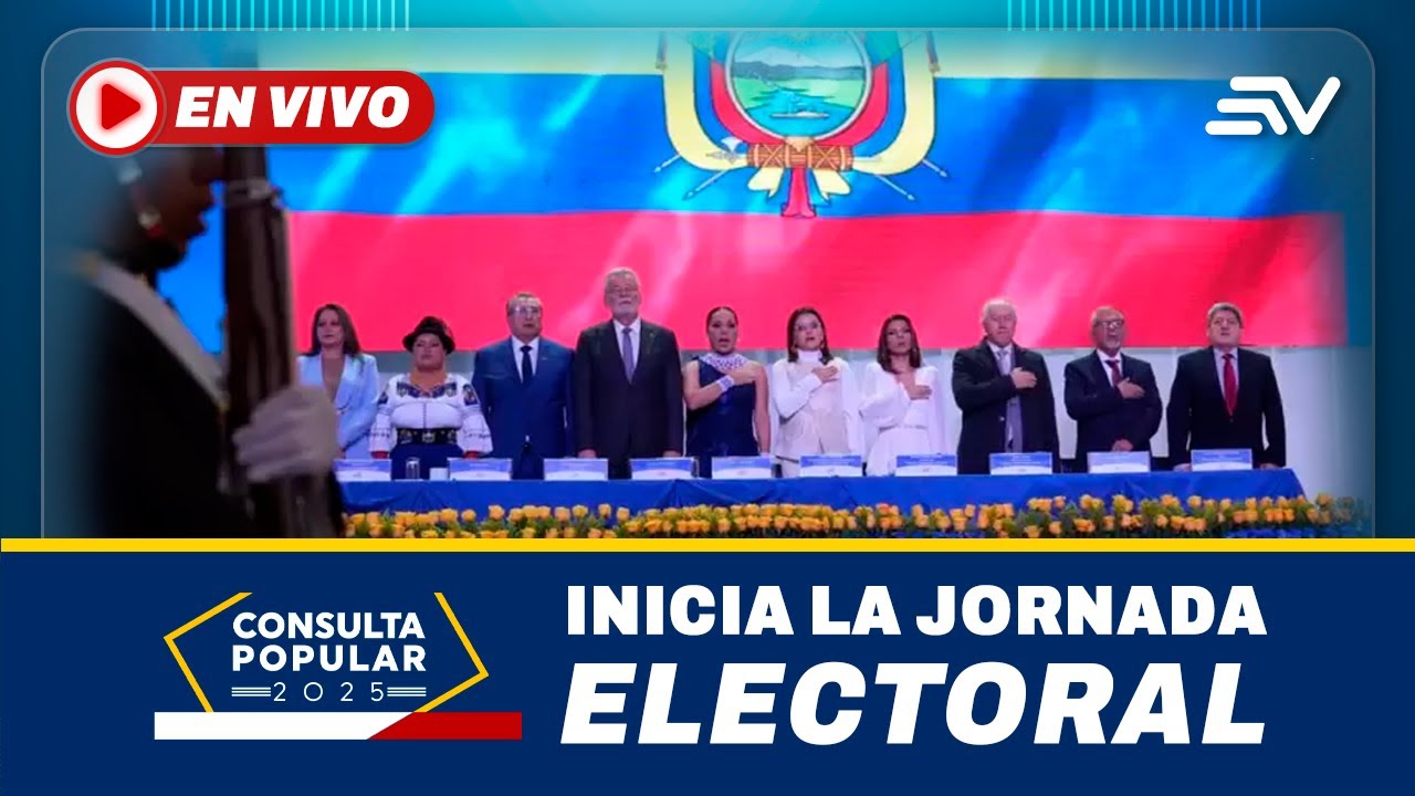 🔴#ENVIVO Consulta Popular 2025: Inicia la cadena nacional del CNE | Ecuavisa