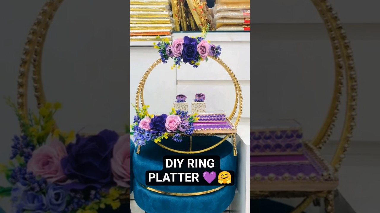 DIY Unique Hand Made Ring Platter/Trey💍💒 For engagement 