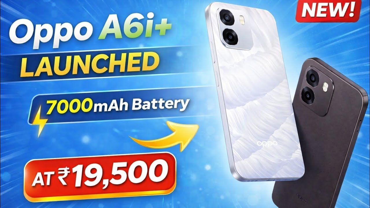 OPPO A6i Plus Launched | Dimensity 6300 Processor 🔥 | 7,000Mah Battery 🔋🔥
