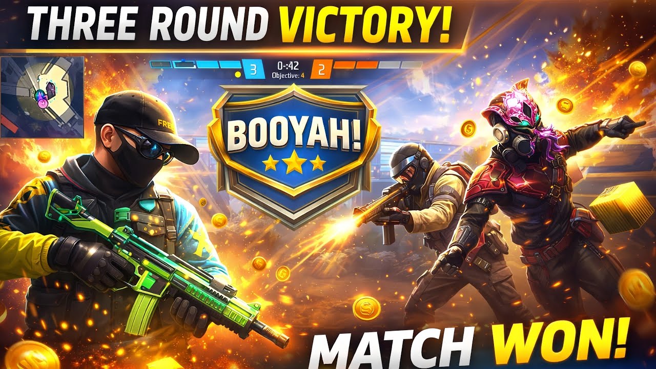 THREE ROUND VICTORY MATCH WON 😱😱 || তিন তিন রাউন্ড পরে  ম্যাচ জেতার চেষ্টা একটা 🤯🤯 দুই স্কোয়াড সমান