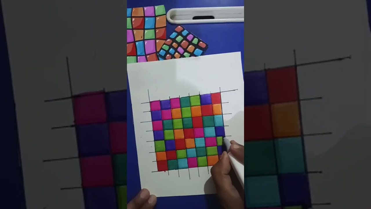 Art and craft ideas 🎨 3d boxes colouring