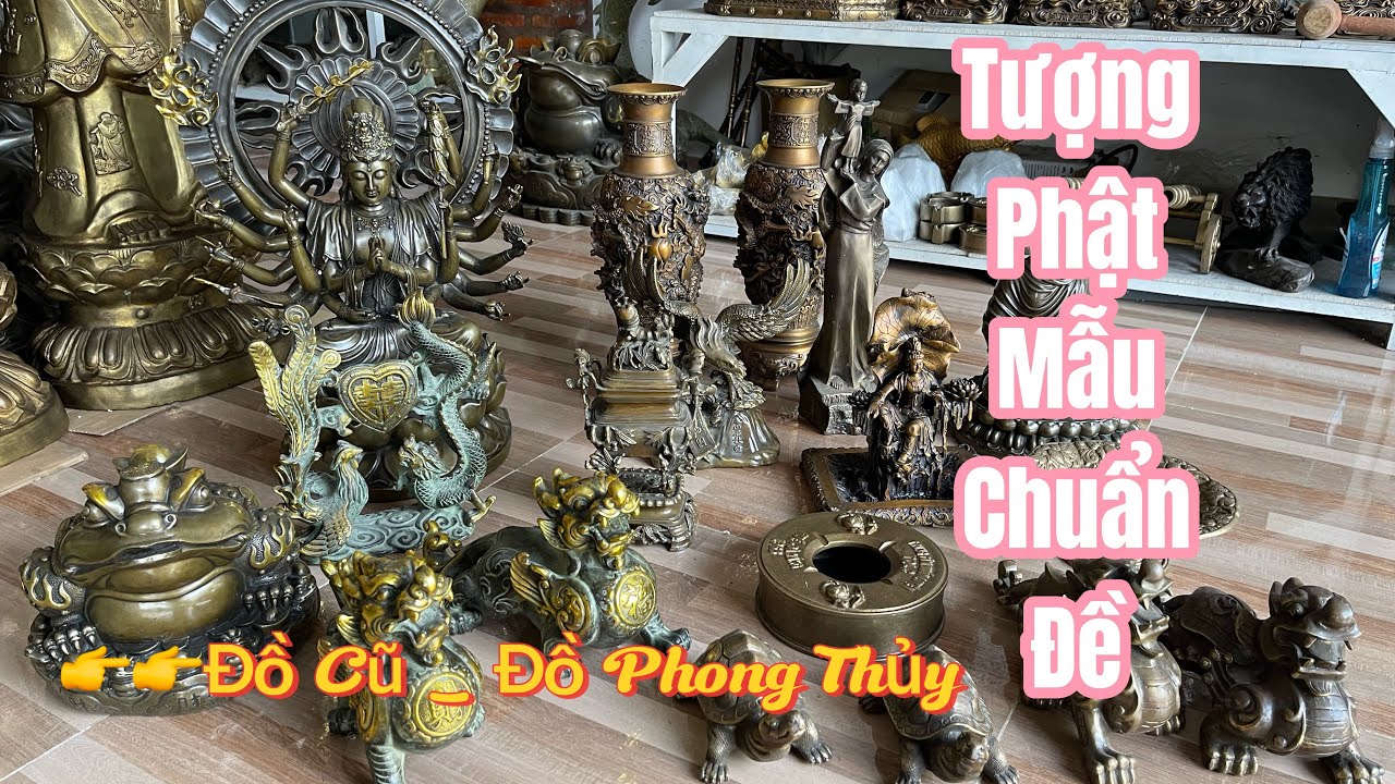 🔴🔴 Long Phụng Song Hỷ _ Cóc Ngậm Tiền _ Tượng Phật Mẫu Chuẩn Đề _ Bình Song Long. Ngày 25/02 #đồcủ 