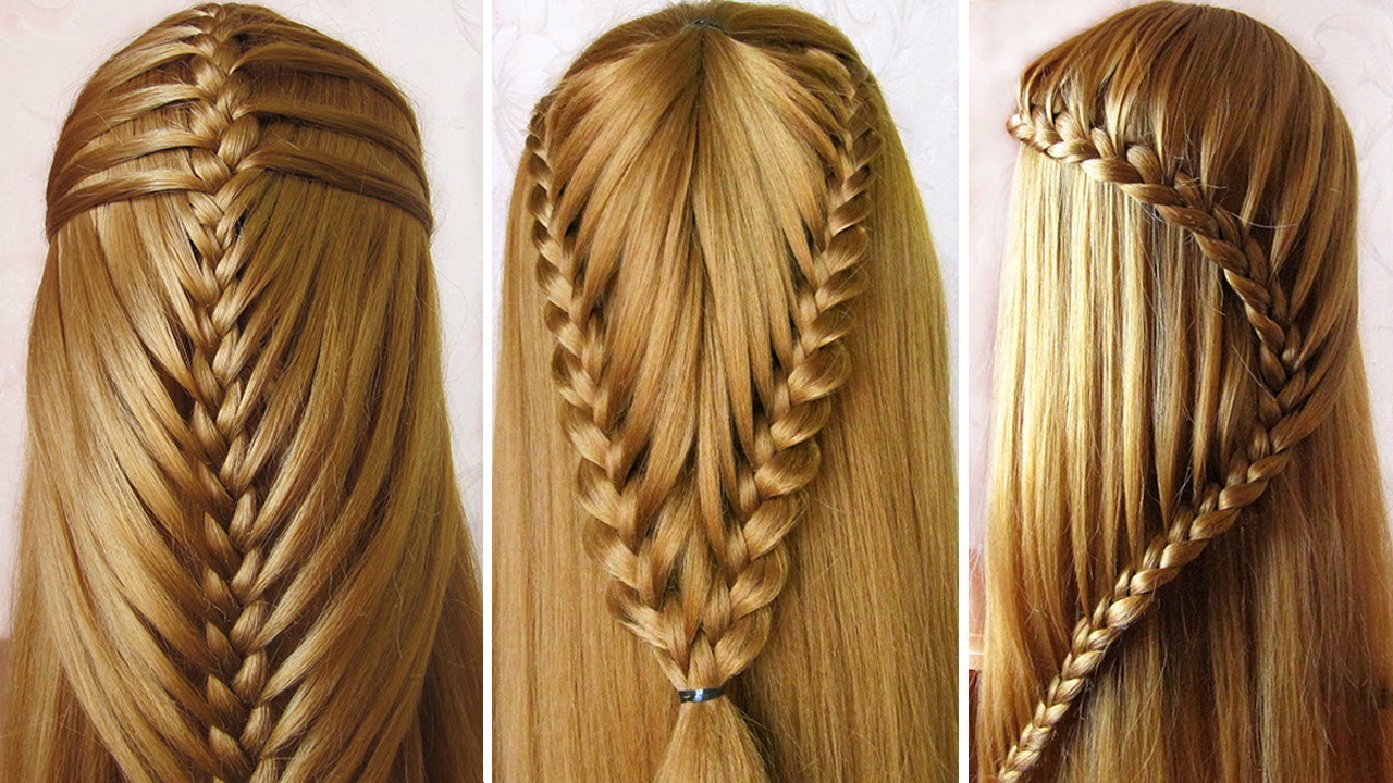 3 Easy and Simple Open Hairstyle for Party Wear ☀ Teenagers Hairstyles ☀ Tuto Coiffures Simples