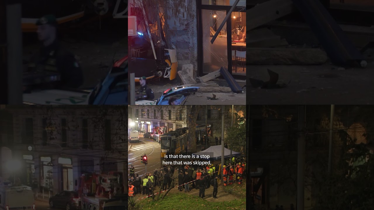 Deadly tram derailment in central Milan
