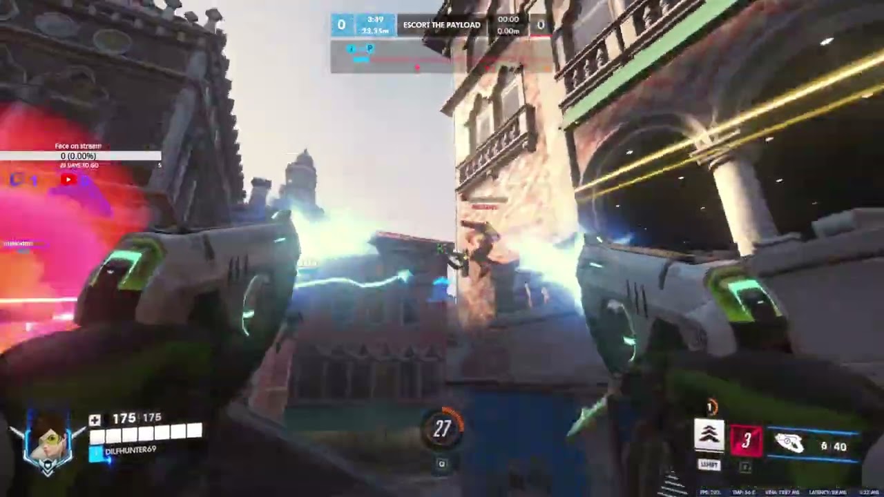 DAY TWO (Full VOD) Overwatch ranked Climb! Face reveal at 5 subs!