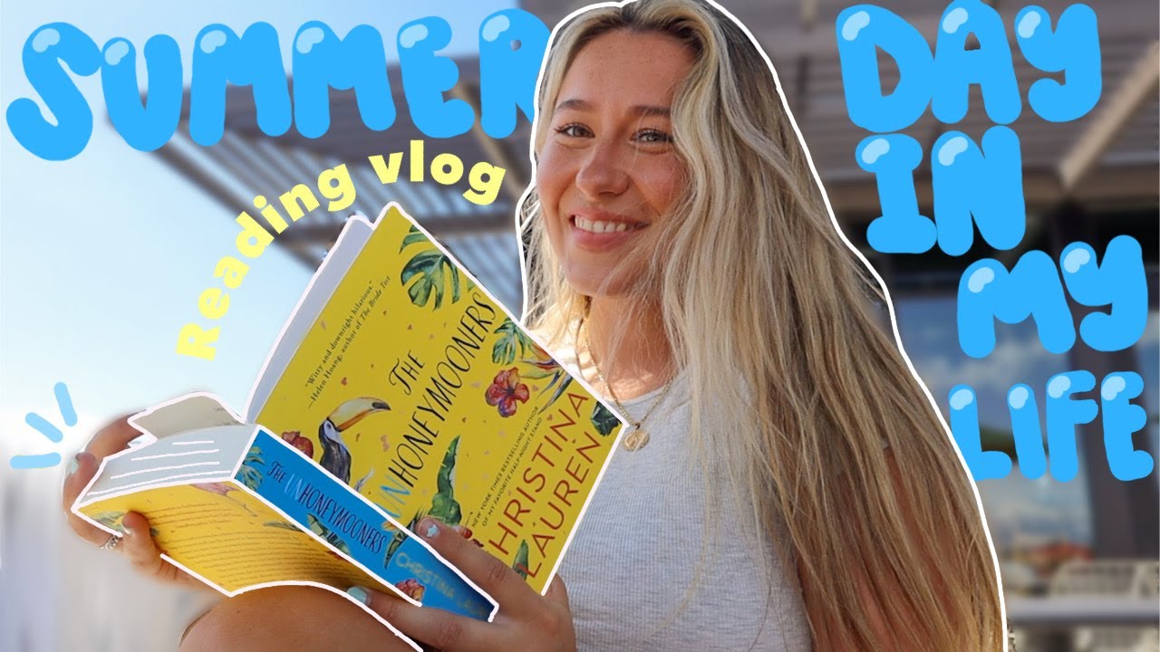 Spend the day with me: Summer reading vlog + Glowy makeup routine