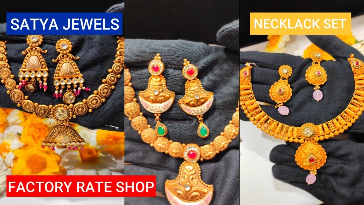 Antique Necklace Sets | !FACTORY RATES! | SATYA JEWELS
