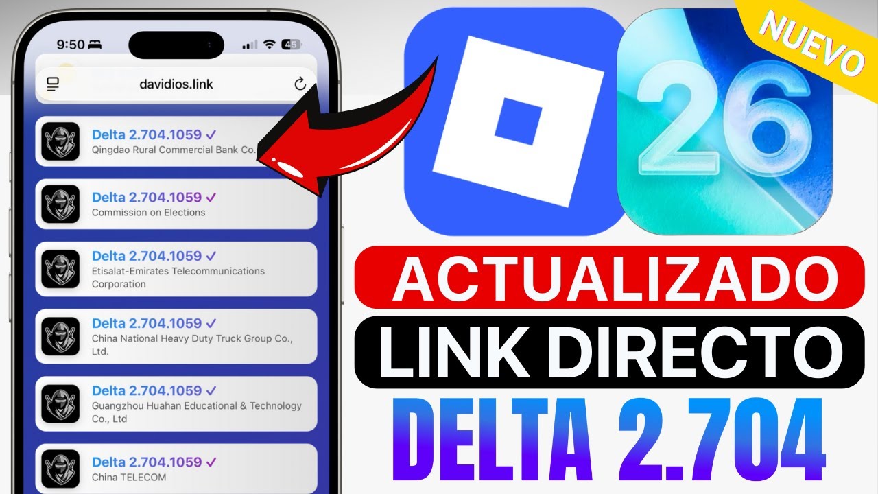 ¡ACTUALIZADO Link Directo! Instala DELTA EXECUTOR v2.704.1059 EN iOS (ÚLTIMA VERSIÓN)