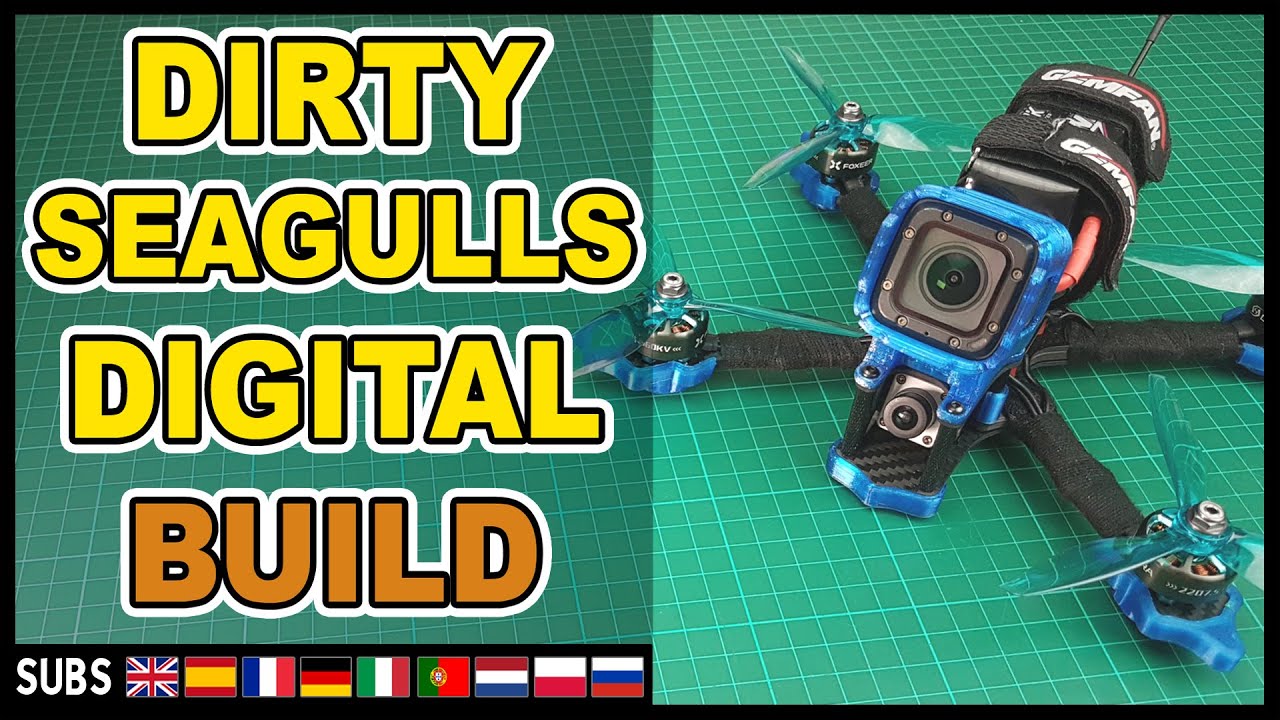 Come Costruire un Drone FPV Digitale (Dirty Seagulls Frame, Vista, RUSH Stack) - Parte 1 - Build