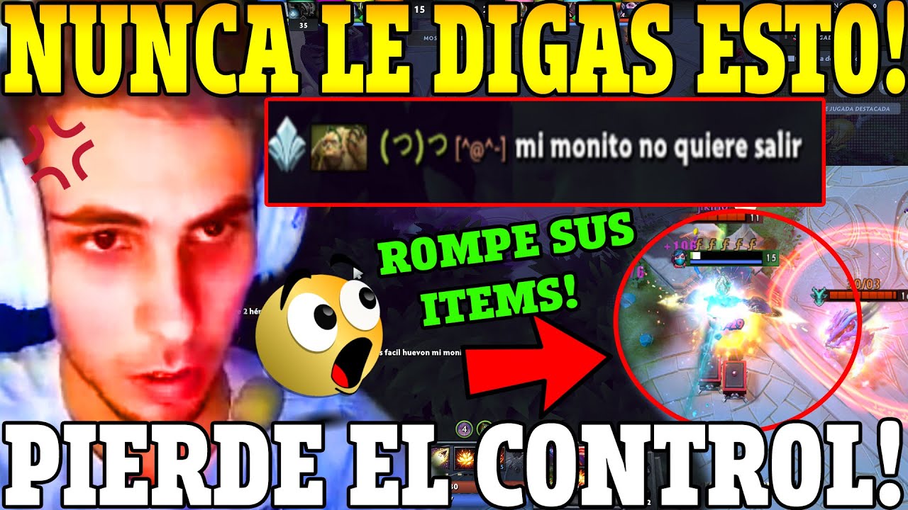 😡TERRIBLE BRONCAZA!😡 MANDY PIERDE EL CONTRO AL LEER EL CHAT!! ROMPE SUS ITEMS Y RESPONDE! DOTA 2