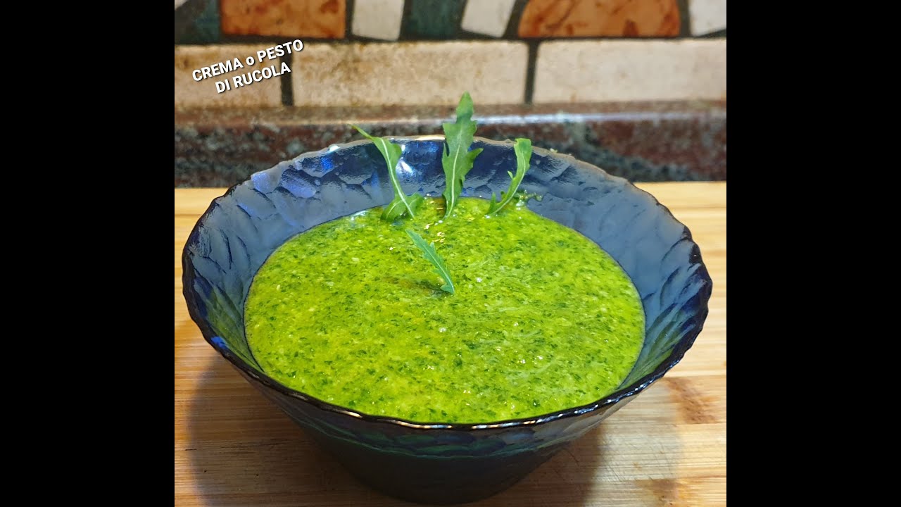 CREMA O PESTO DI RUCOLA. Ottima e saporita con primi, secondi e bruschette.