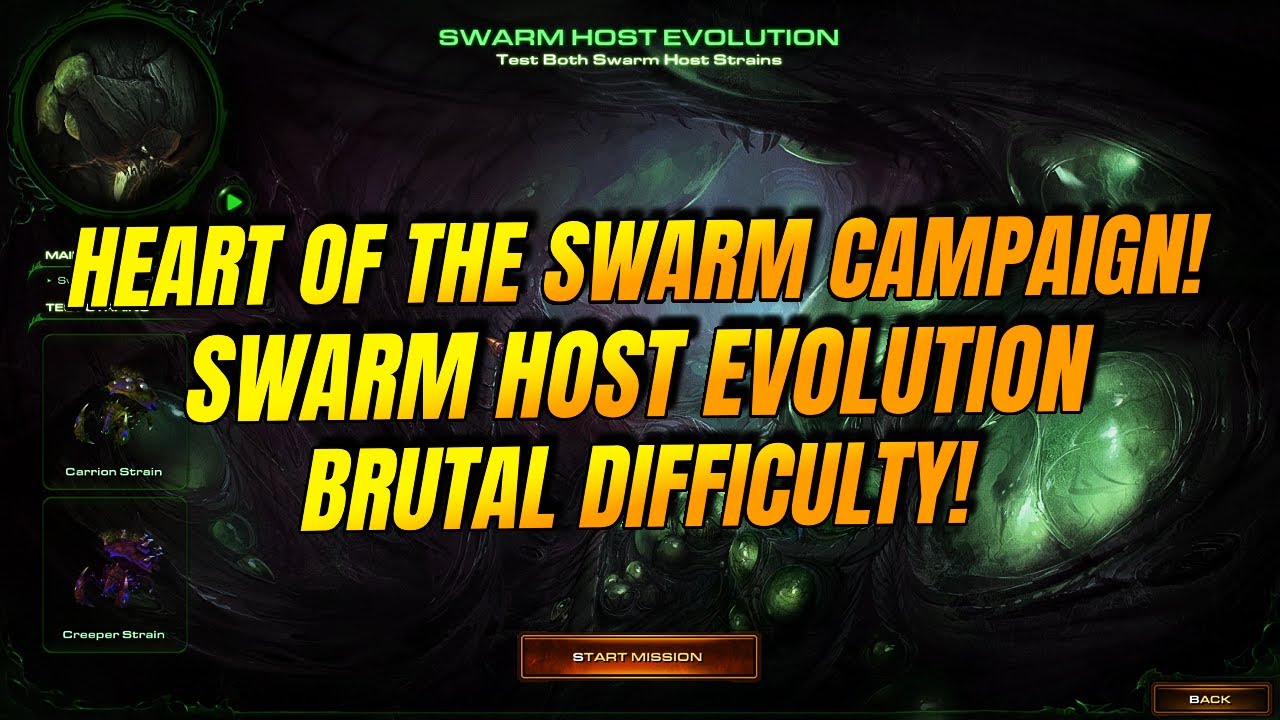 Swarm Host Evolution | BRUTAL | All Bonus Objectives | Starcraft 2: Heart of the Swarm!