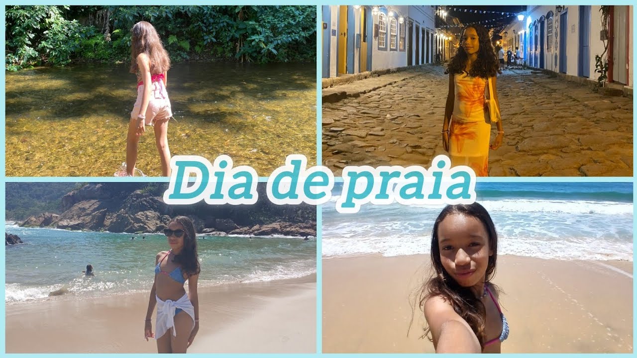 Vlog na praia em trindade RJ - Mundo da Alicia 