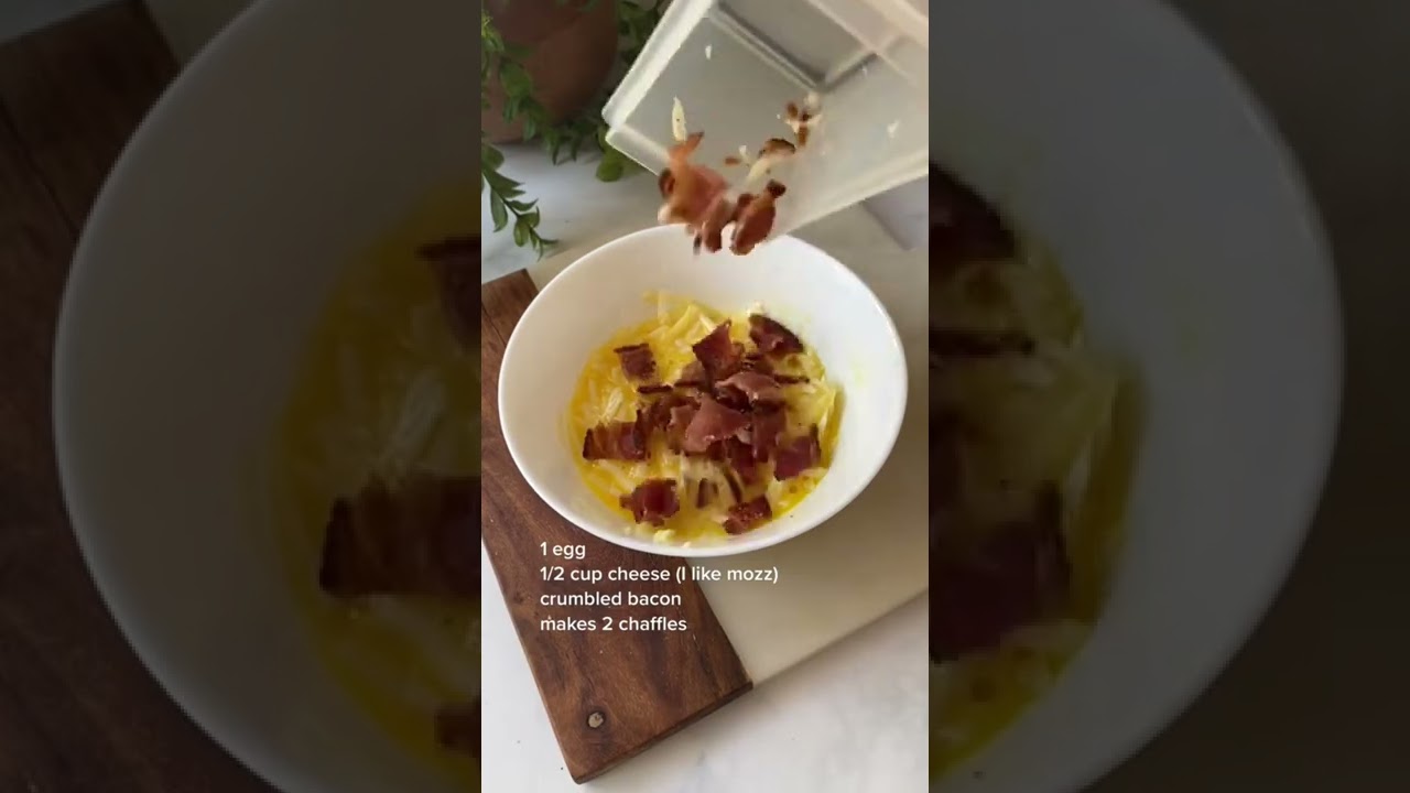 Bacon Chaffle recipe #carnivorediet #animalbased #keto #lowcarb #chaffle #ketorecipes #ketomeals