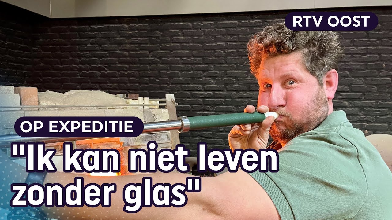 Oude ambacht: Mark is al 30 jaar glasblazer | RTV Oost
