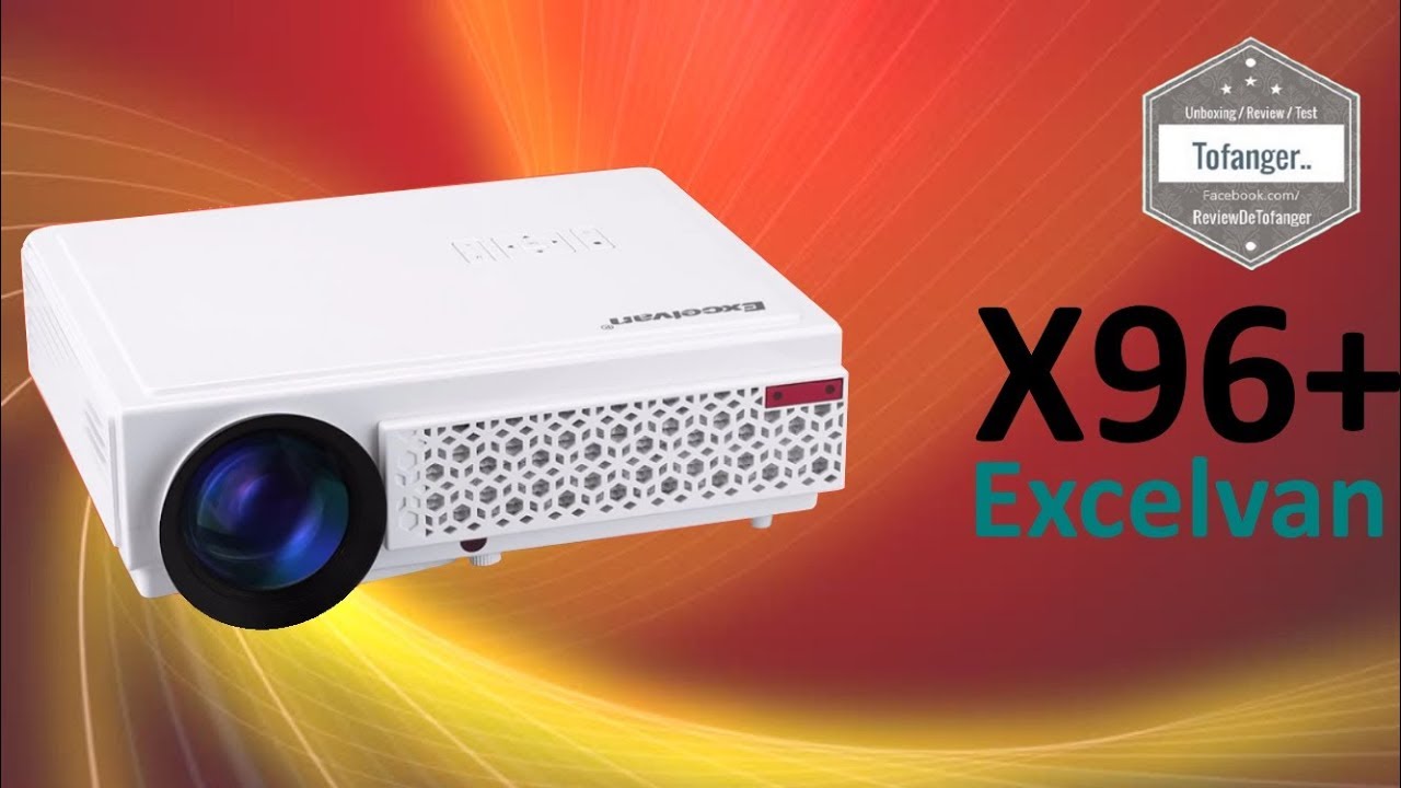 Видеопроектор Excelvan 96+ 1280 * 800 - поддержка 1080P - 3000 люмен - HDMI - Led 96+ - распаковка