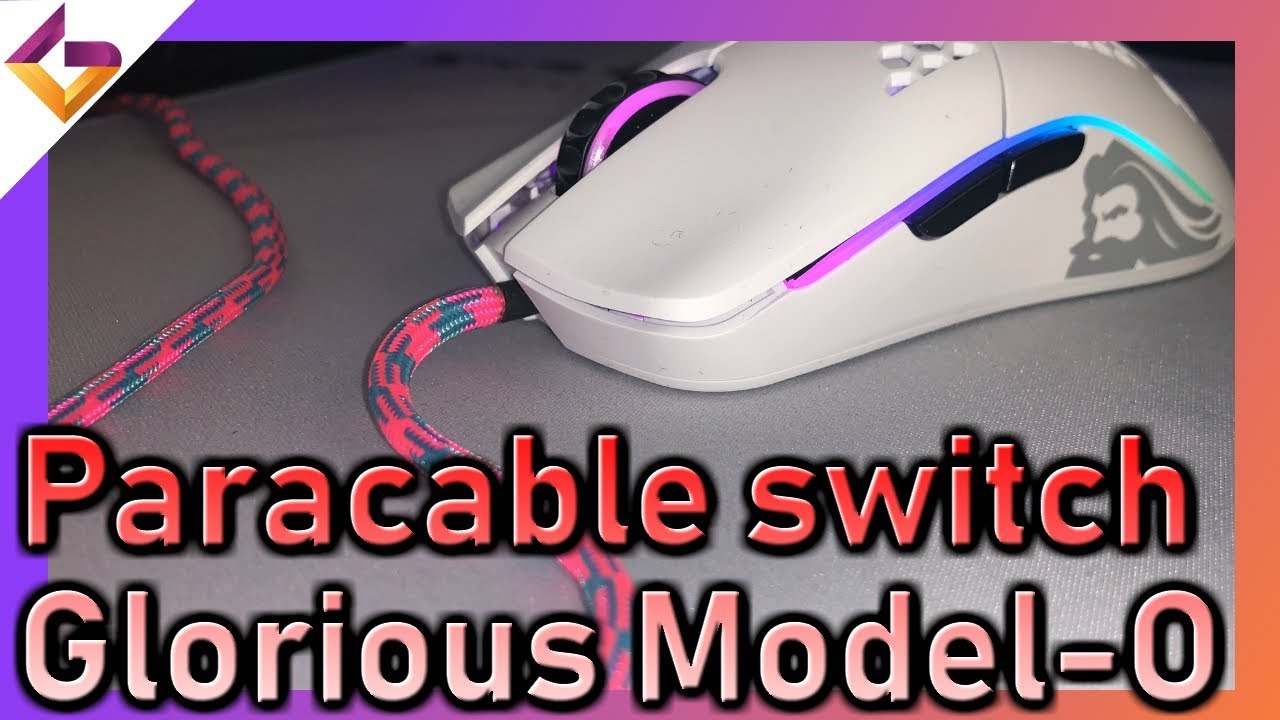 Cable change Glorious Model-O/Model-D PARACABLEMODS Paracord cable Instruction
