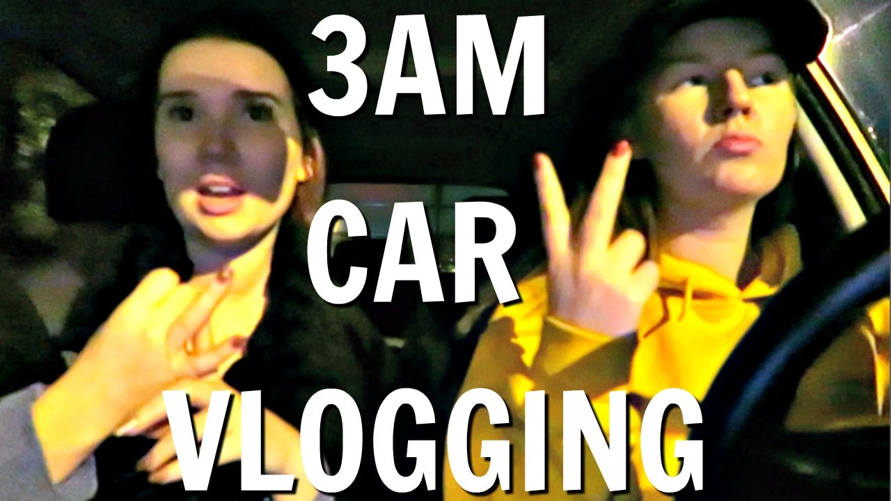 3AM CAR VLOGGING THROUGH OUR HOMETOWN | VLOGMAS