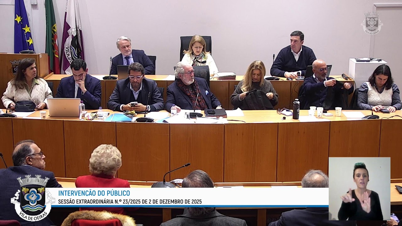 Sessão Extraordinária N.º 23/2025 da Assembleia Municipal de Oeiras