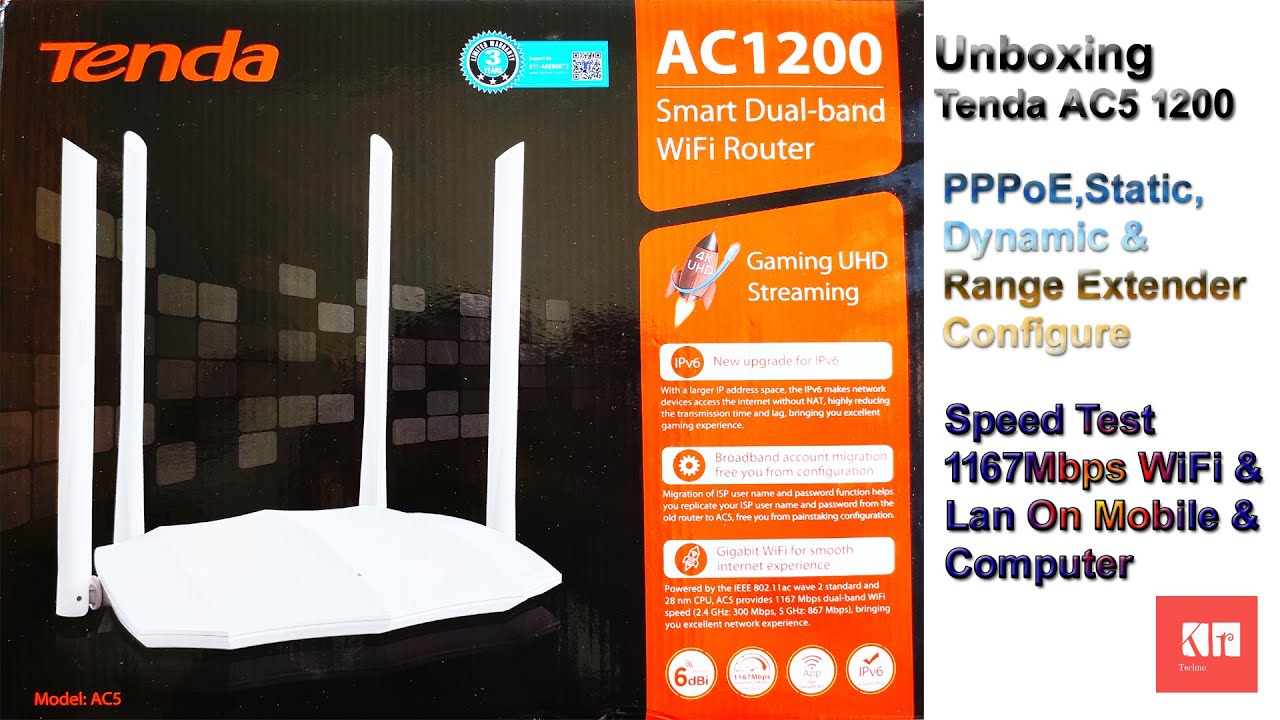 Tenda AC5 1200 | How To Configure Tenda Ac5 Router PPPoE,Static IP,Dynamic & Extender (Advance Info)