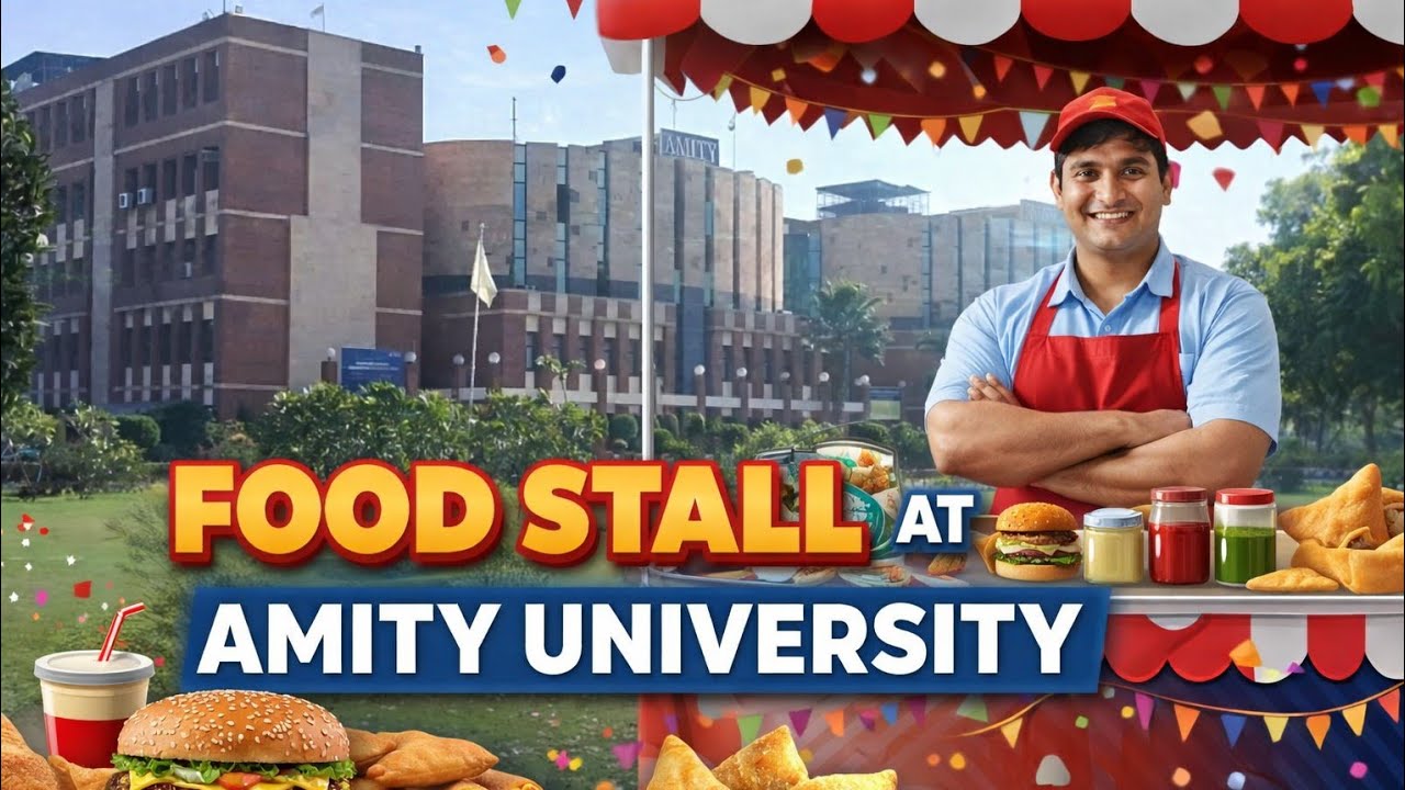 Amity University me food stall
