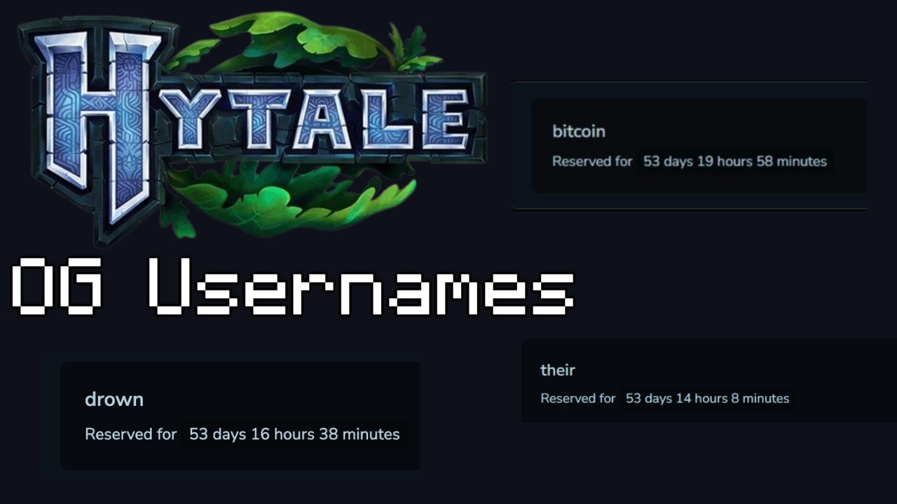 Как получить оригинальные имена для Hytale!