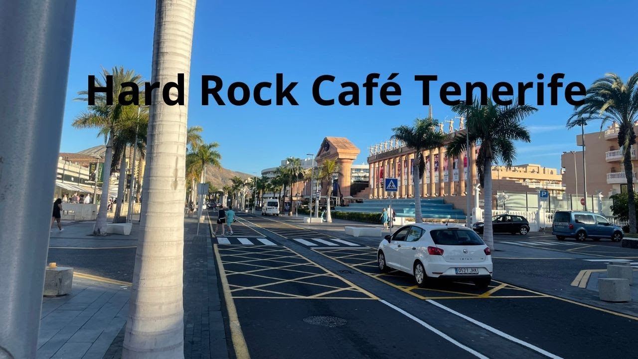 🎸 Hard Rock Cafe, 🧋Drinks and Fountain Attraction 🌆 in Playa De Las Americas, Tenerife!