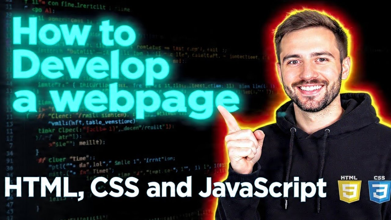 How to Develop a Webpage Using HTML CSS step by step tutorial#coding#html#webpages 