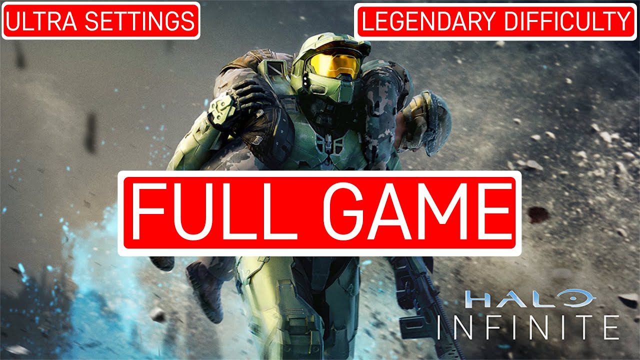 Halo Infinite FULL GAME LEGENDARY Difficulty 100% Blind Playthrough No Commentary HD