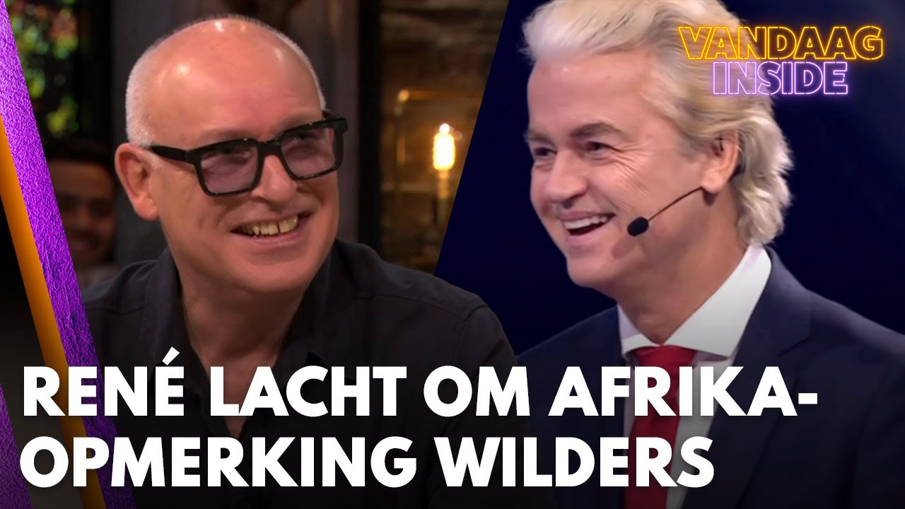 Ren&eacute; van der Gijp lacht om Afrika-opmerking Geert Wilders: 'Hij vindt hem zelf leuk, h&egrave;!'