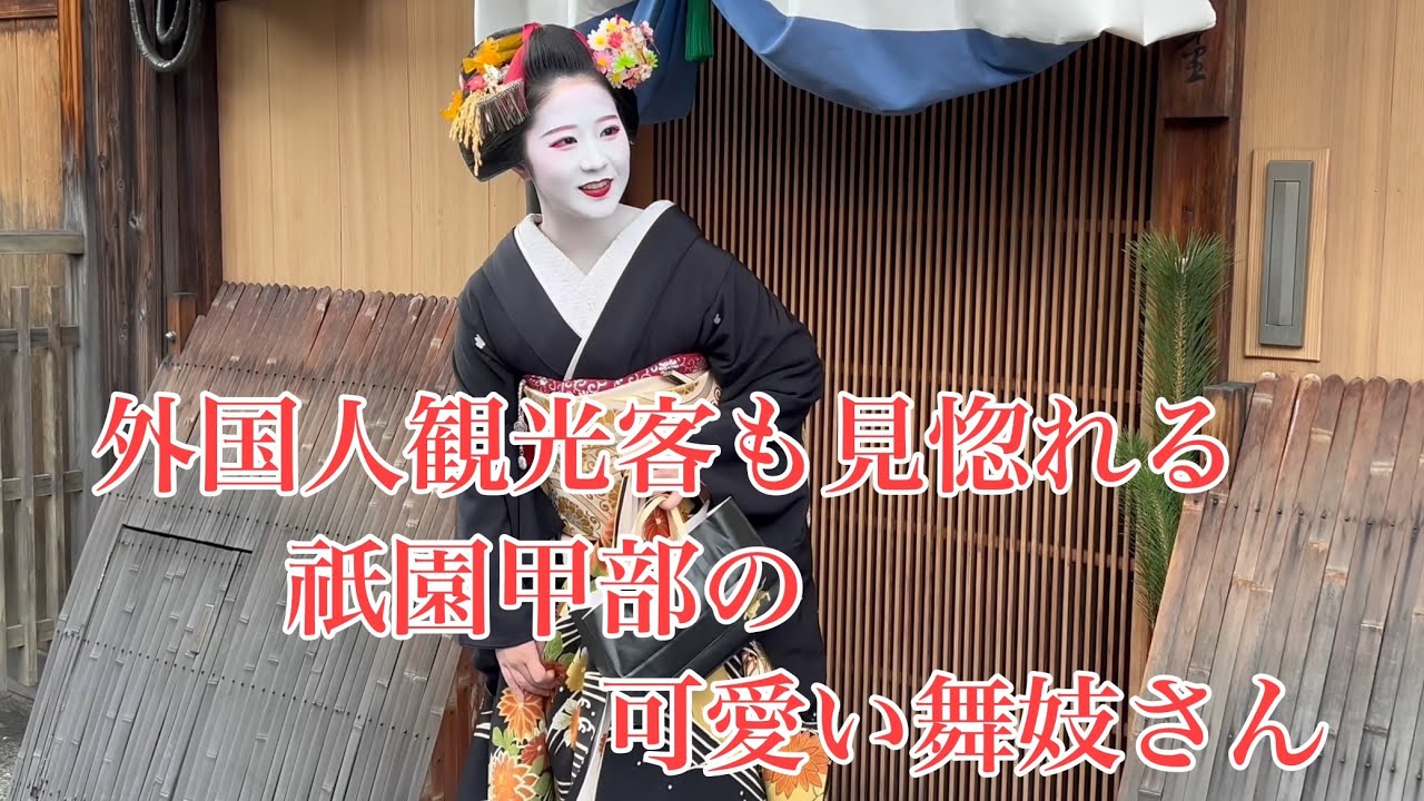 外国人観光客も見惚れる祇園甲部の可愛い舞妓さん Maiko in Gion, Kyoto 【4K】 2024/1月
