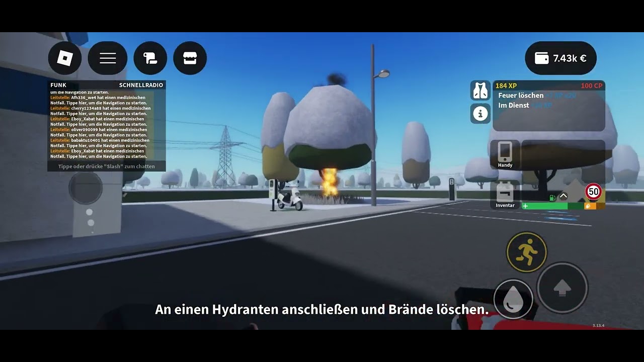 Emergency Hamburg at fire commander 