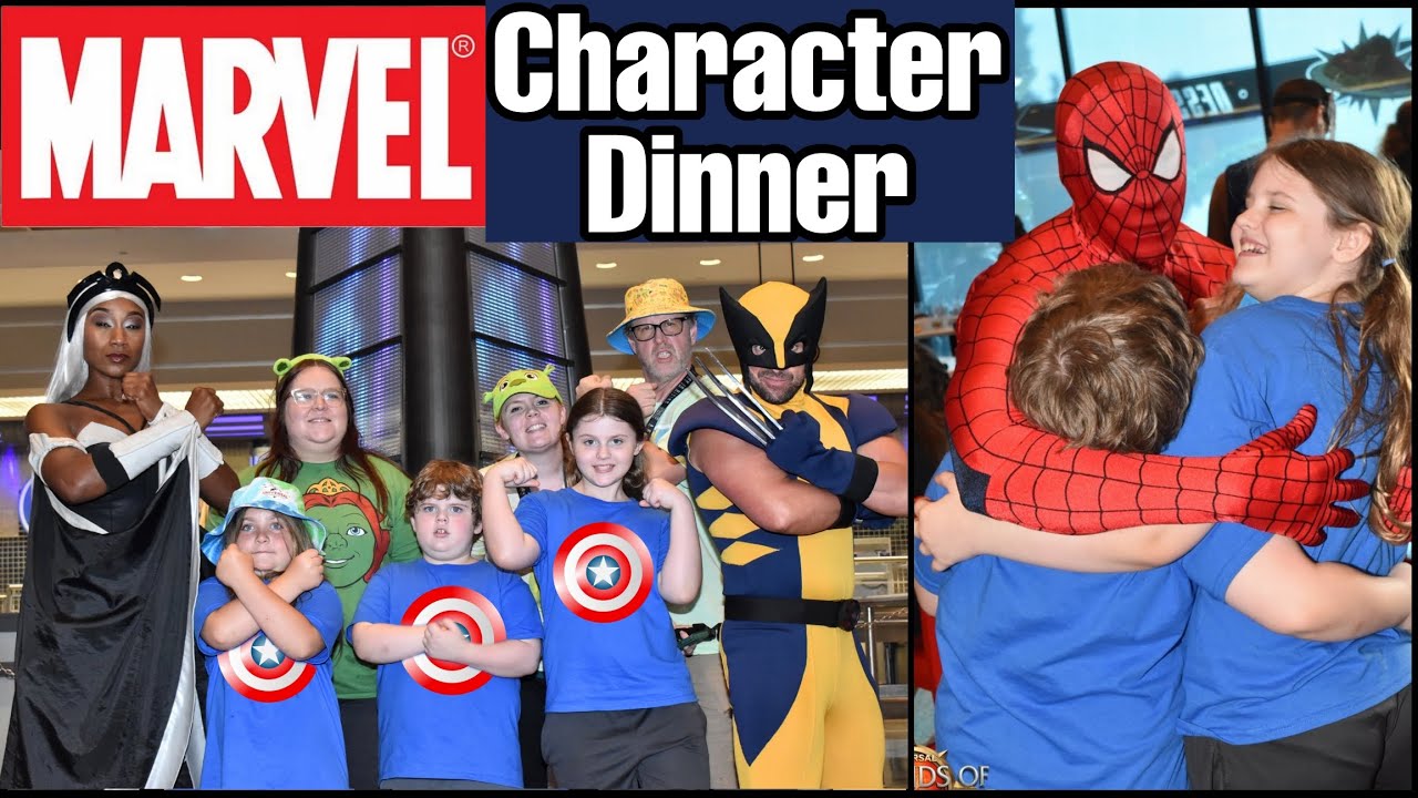 Marvel Character Dinner at Universal Studios Florida Review on Food & Character Meets