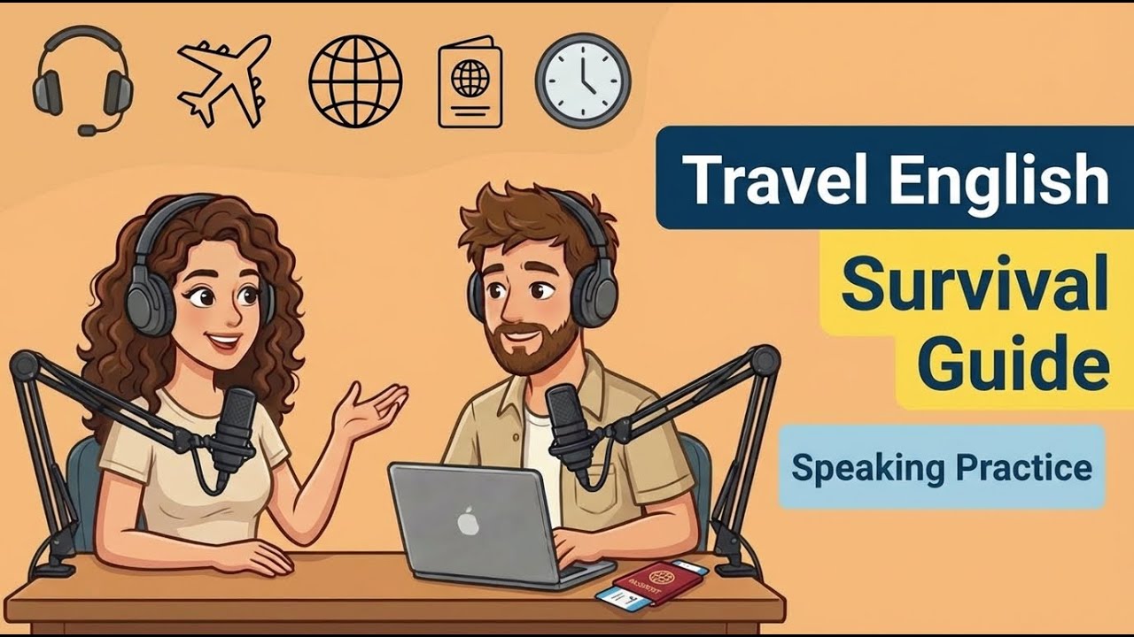 English for Traveling ✈️ Airport & Hotel Vocabulary | Speaking Practice