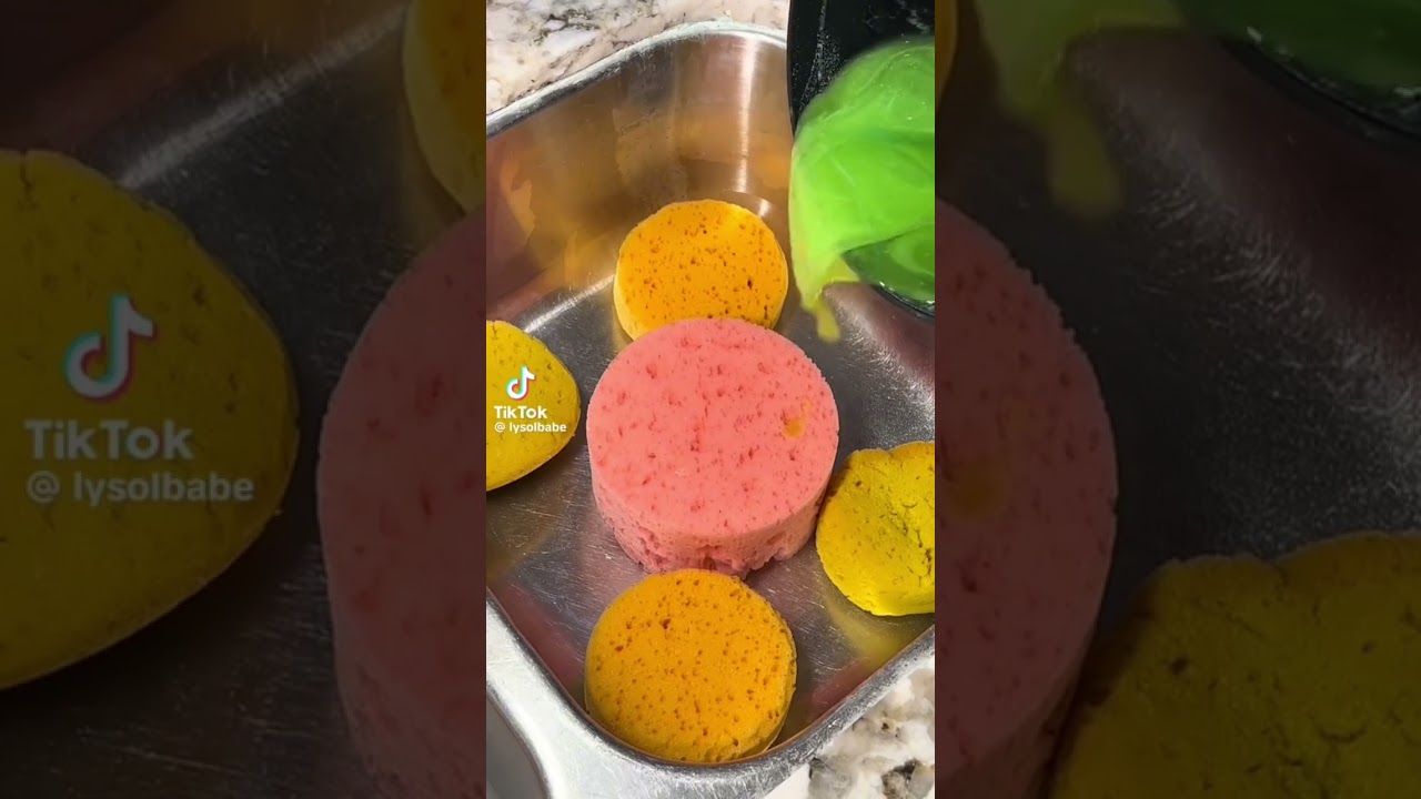 Sponge Squeezing Tik Tok Compilation |6| - #spongesqueezing #satisfying #asmr #suds #relaxing