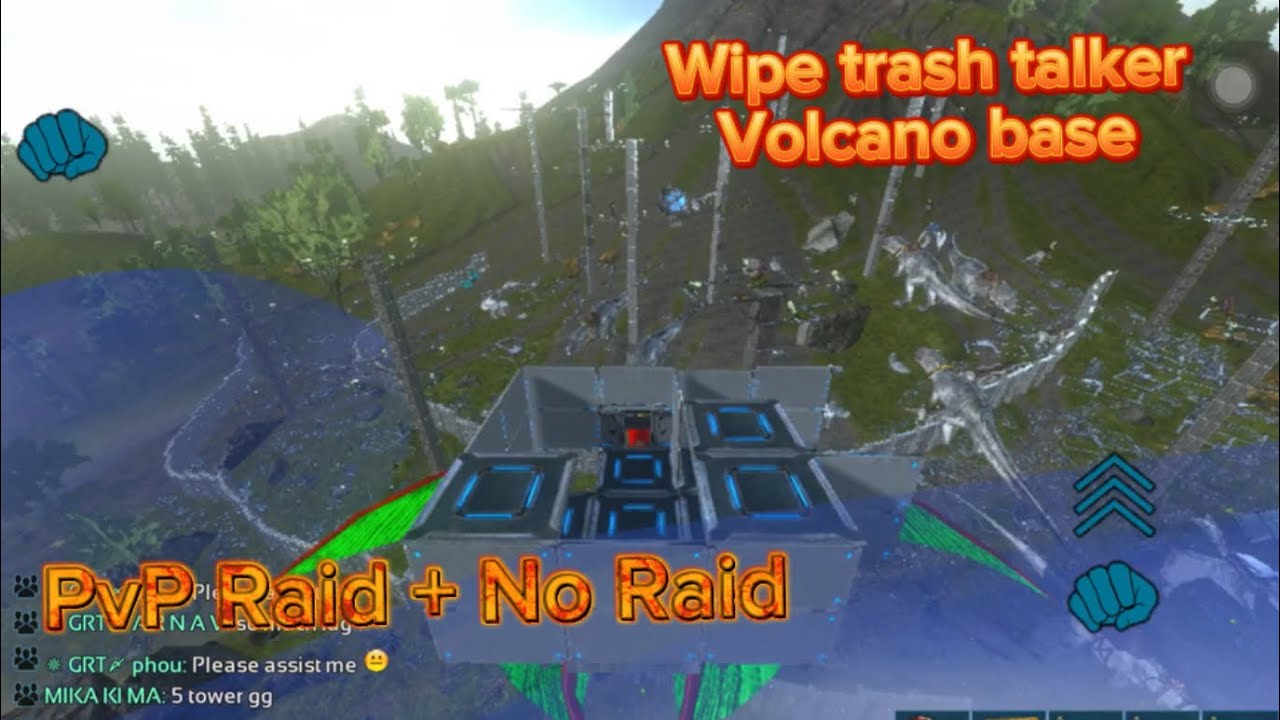 Ark Mobile | PvP Raid + No Raid | GRT vs M4 | Ez wipe trash talk | Sv Khmer PvE PvP - Part 2