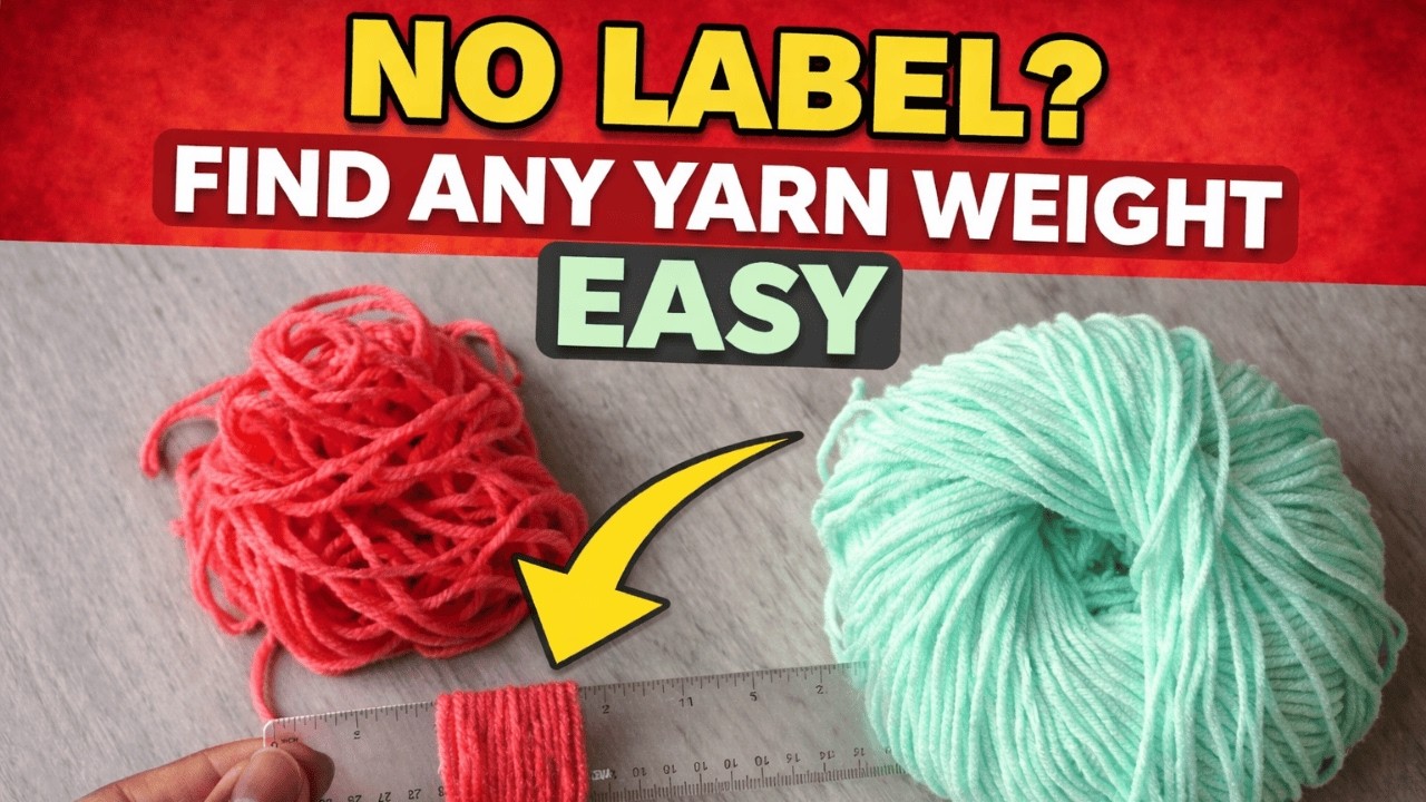 How to Find ANY Yarn Weight with NO Label |WPI Crochet Method