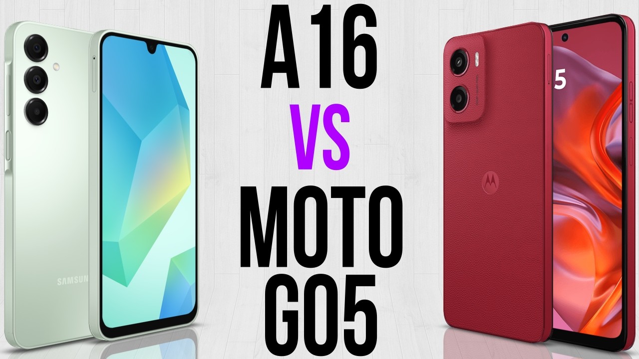 A16 vs Moto G05 (Comparativo & Preços)