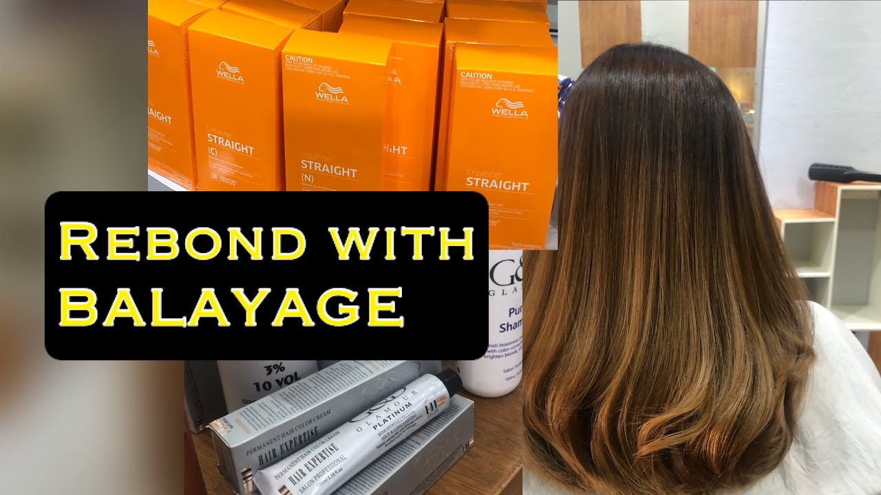 HOW TO REBOND with BALAYAGE Beige Blonde #balayage #rebond #beigeblonde