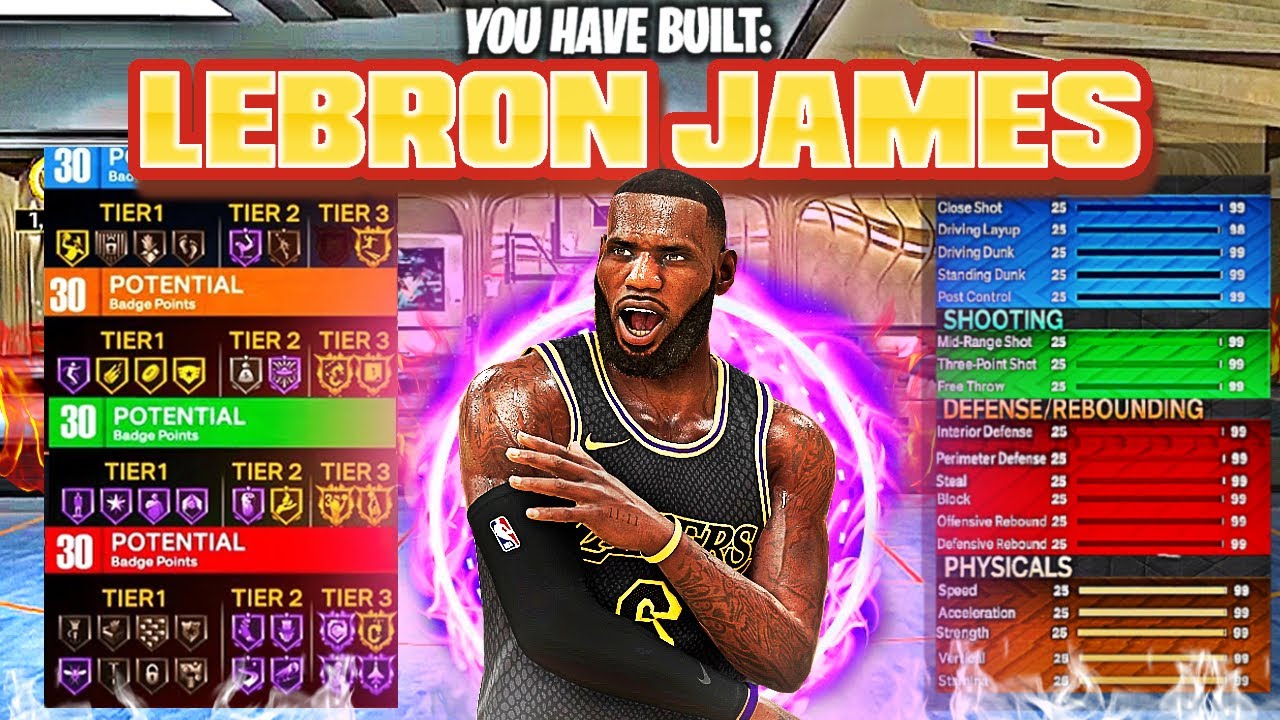 NBA 2K23 LEBRON JAMES BUILD! 2K23 CURRENT GEN (Prime and Current) BEST LEBRON JAMES BUILDS!