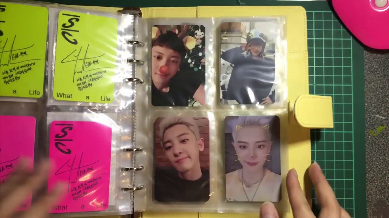 setting up my new photocard binder
